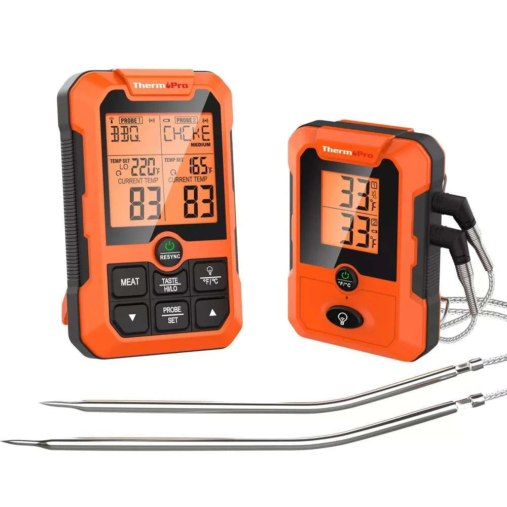ThermoPro Wireless Meat Foodservice Thermometer, 500 Foot, 2 Probe - Restaurant Equipment and Smallwares - Canadian Distribution