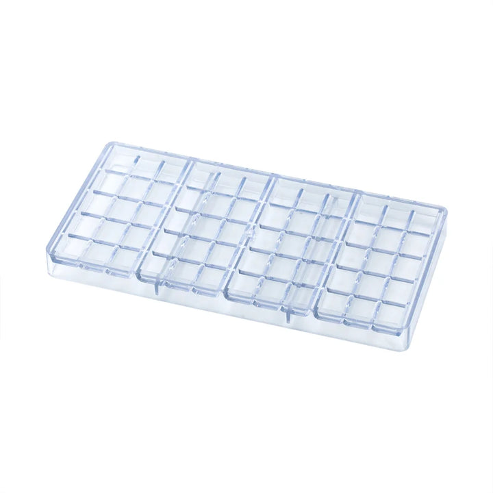 Restaurantware Pastry Tek 4-Compartment Break-Apart Chocolate Bar Mold, Rectangular, Clear, Polycarbonate - Restaurant Equipment and Smallwares - Canadian Distribution