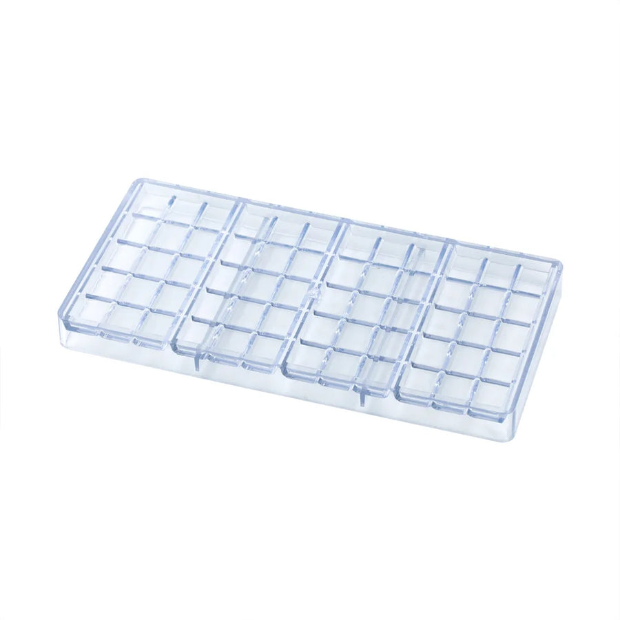 Restaurantware Pastry Tek 4-Compartment Break-Apart Chocolate Bar Mold, Rectangular, Clear, Polycarbonate - Restaurant Equipment and Smallwares - Canadian Distribution