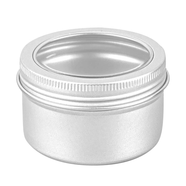 Restaurantware RW Base 4oz Tin Containers, Silver, Round, with Window Lid - Restaurant Equipment and Smallwares - Canadian Distribution