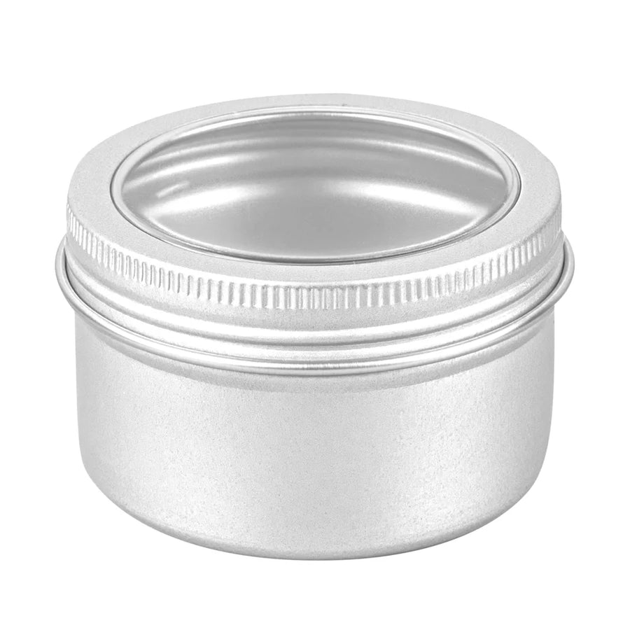Restaurantware RW Base 4oz Tin Containers, Silver, Round, with Window Lid - Restaurant Equipment and Smallwares - Canadian Distribution
