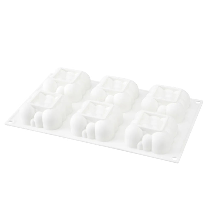Restaurantware Pastry Tek 6-Compartment Silicone Bubble Cloud Molds - Restaurant Equipment and Smallwares - Canadian Distribution