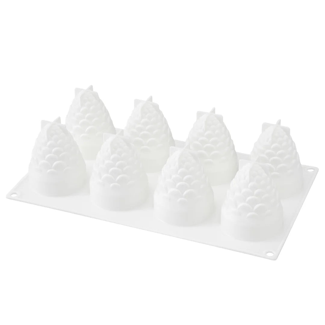 Restaurantware Pastry Tek 8-Compartment Silicone Pineapple Molds - Restaurant Equipment and Smallwares - Canadian Distribution