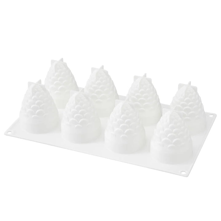 Restaurantware Pastry Tek 8-Compartment Silicone Pineapple Molds - Restaurant Equipment and Smallwares - Canadian Distribution