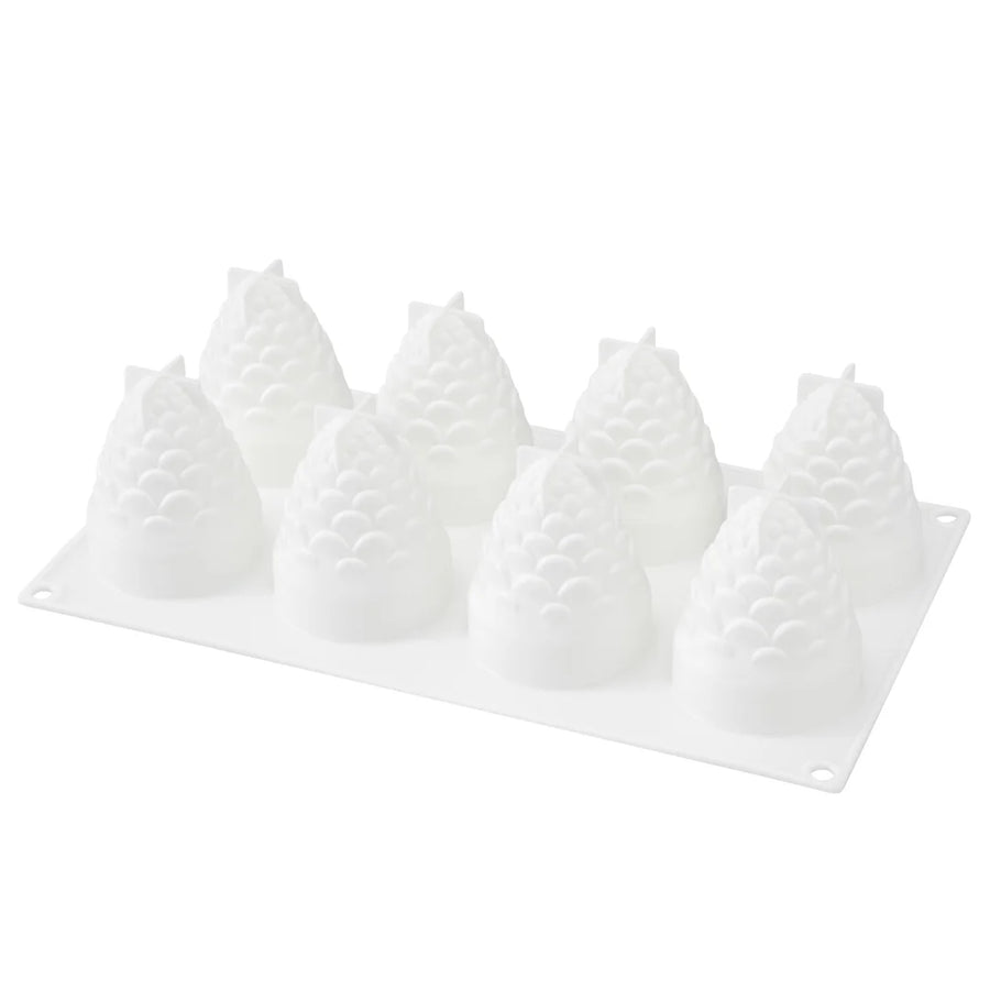 Restaurantware Pastry Tek 8-Compartment Silicone Pineapple Molds - Restaurant Equipment and Smallwares - Canadian Distribution