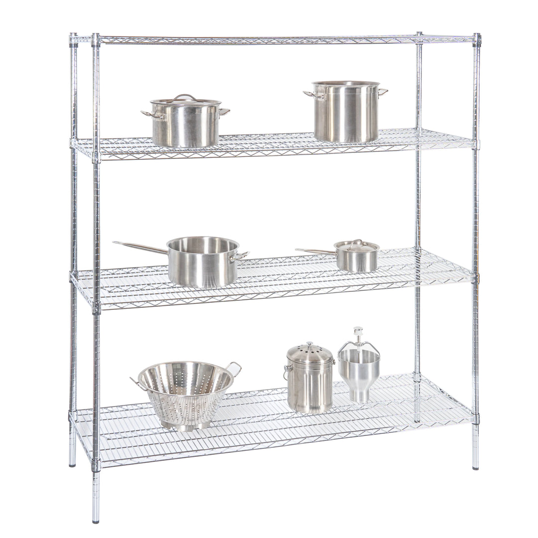 Restaurantware RW Base 18 x 60 Inch NSF Shelves, Chrome - Restaurant Equipment and Smallwares - Canadian Distribution - Ships Free Within Canada on Orders Above CAD $199