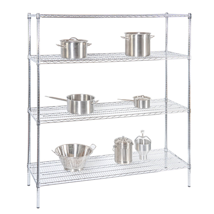 Restaurantware RW Base 18 x 60 Inch NSF Shelves, Chrome - Restaurant Equipment and Smallwares - Canadian Distribution - Ships Free Within Canada on Orders Above CAD $199
