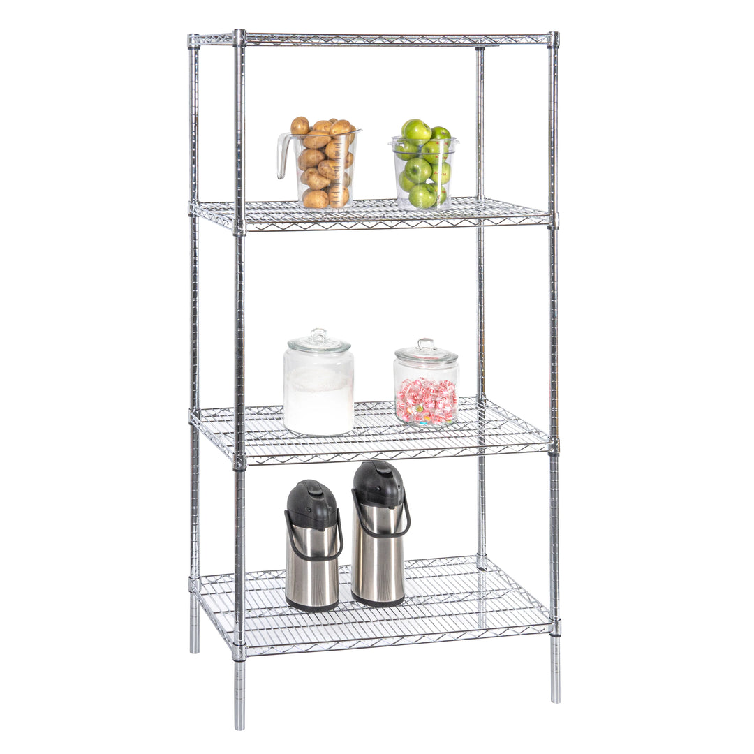 Restaurantware RW Base 18 x 36 Inch NSF Shelves, Chrome - Restaurant Equipment and Smallwares - Canadian Distribution - Ships Free Within Canada on Orders Above CAD $199