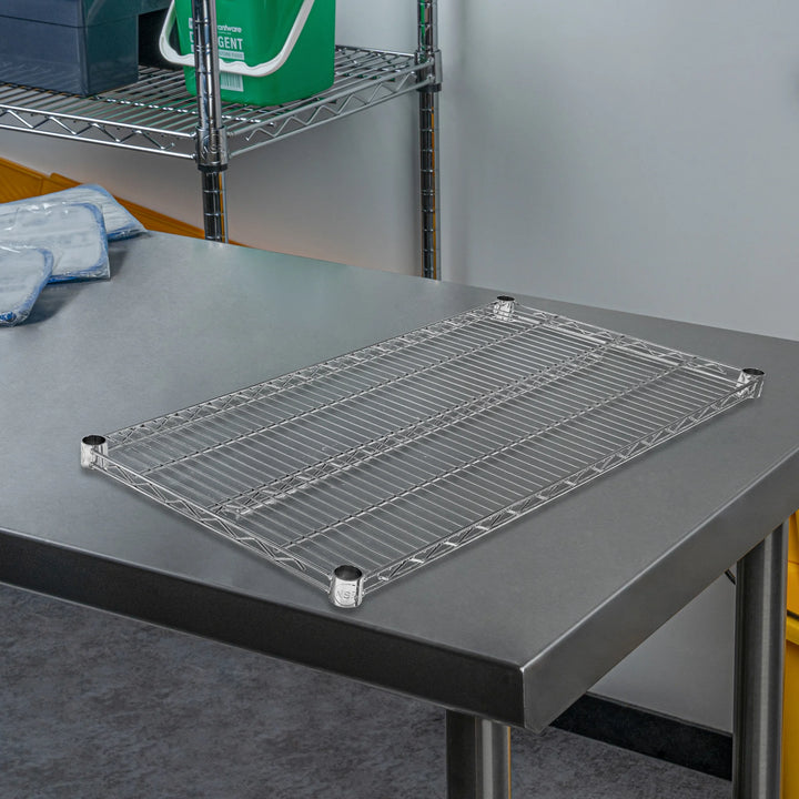 Restaurantware RW Base 18 x 36 Inch NSF Shelves, Chrome - Restaurant Equipment and Smallwares - Canadian Distribution - Ships Free Within Canada on Orders Above CAD $199