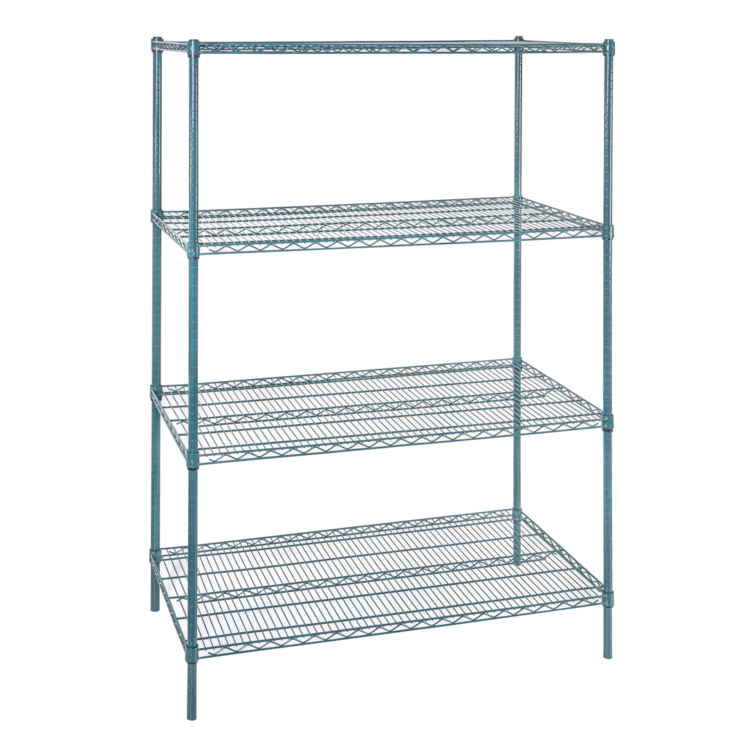 Restaurantware RW Base 24 x 48 Inch NSF Shelves, Green, Epoxy, Corrosion-Resistant - Restaurant Equipment and Smallwares - Canadian Distribution