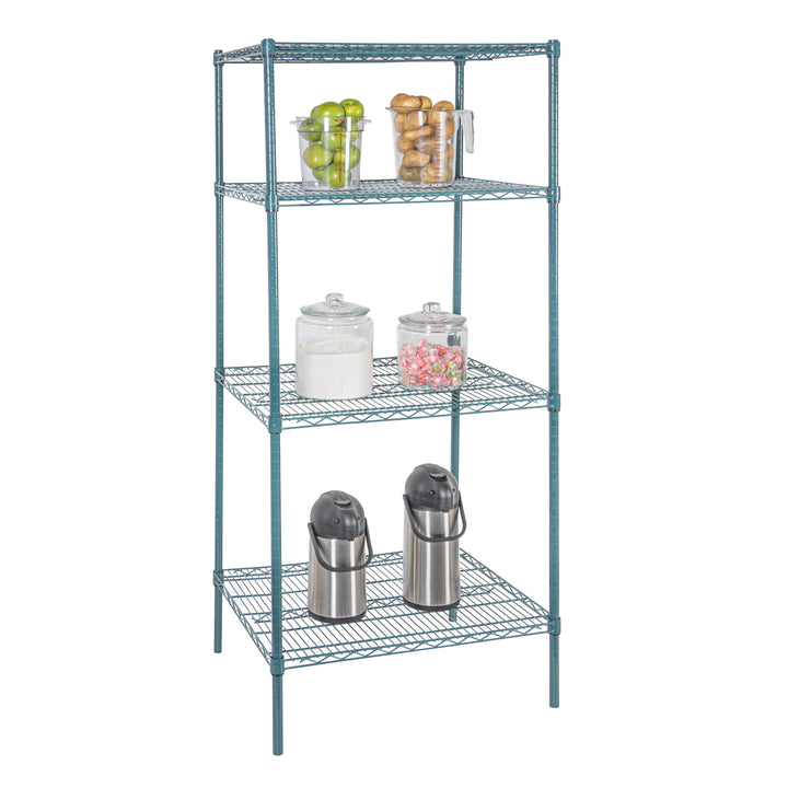 Restaurantware RW Base 24 x 30 Inch NSF Shelves, Green, Epoxy, Corrosion-Resistant - Restaurant Equipment and Smallwares - Canadian Distribution - Ships Free Within Canada on Orders Above CAD $199