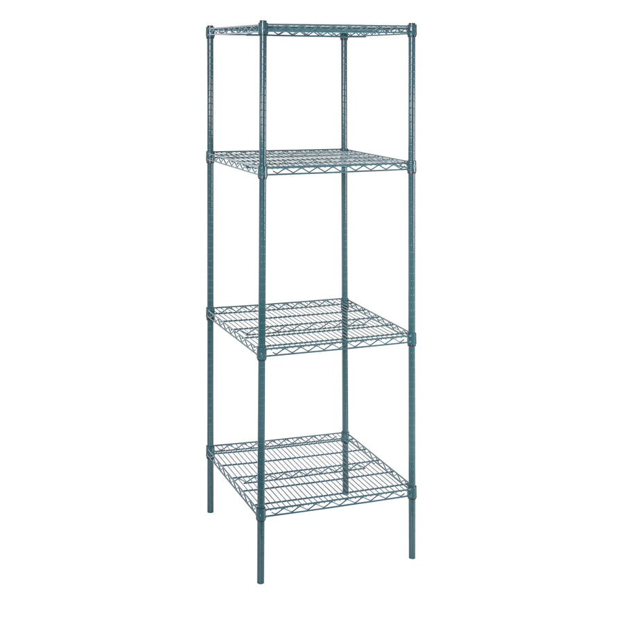Restaurantware RW Base 24 x 24 Inch NSF Shelves, Green, Epoxy, Corrosion-Resistant - Restaurant Equipment and Smallwares - Canadian Distribution