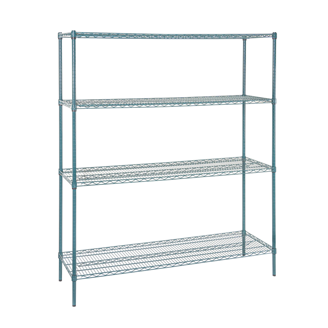 Restaurantware RW Base 18 x 60 Inch NSF Shelves, Green, Epoxy, Corrosion-Resistant - Restaurant Equipment and Smallwares - Canadian Distribution