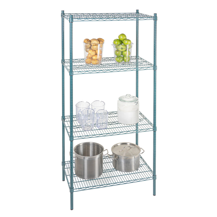 Restaurantware RW Base 18 x 30 Inch NSF Shelves, Green, Epoxy, Corrosion-Resistant - Restaurant Equipment and Smallwares - Canadian Distribution - Ships Free Within Canada on Orders Above CAD $199