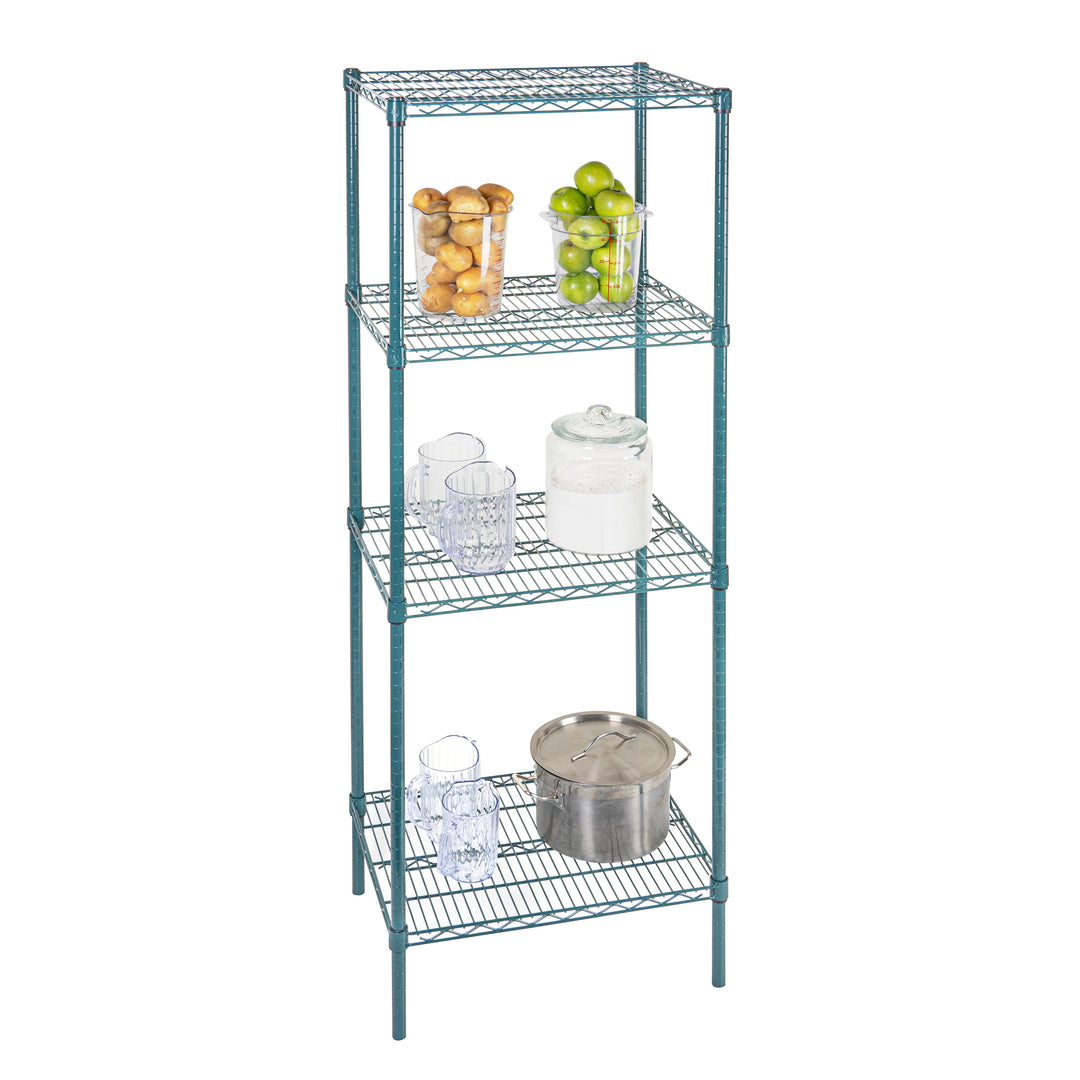 Restaurantware RW Base 18 x 24 Inch NSF Shelves, Green, Epoxy, Corrosion-Resistant - Restaurant Equipment and Smallwares - Canadian Distribution - Ships Free Within Canada on Orders Above CAD $199