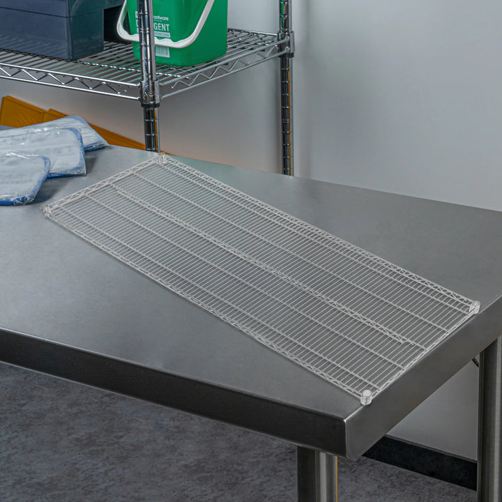 Restaurantware RW Base 24 x 72 Inch NSF Shelves, Chrome - Restaurant Equipment and Smallwares - Canadian Distribution - Ships Free Within Canada on Orders Above CAD $199