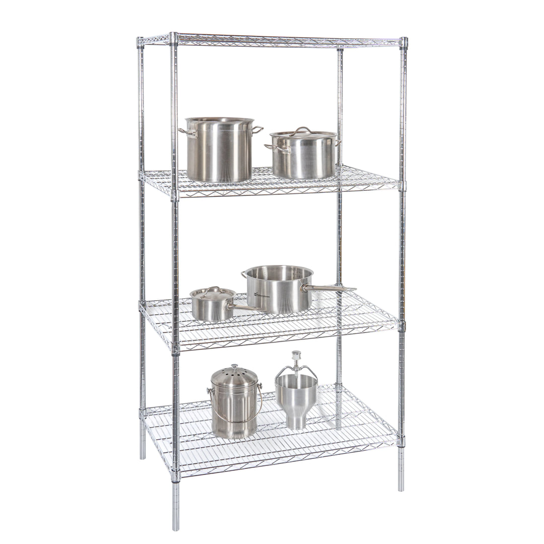 Restaurantware RW Base 24 x 36 Inch NSF Shelves, Chrome - Restaurant Equipment and Smallwares - Canadian Distribution - Ships Free Within Canada on Orders Above CAD $199