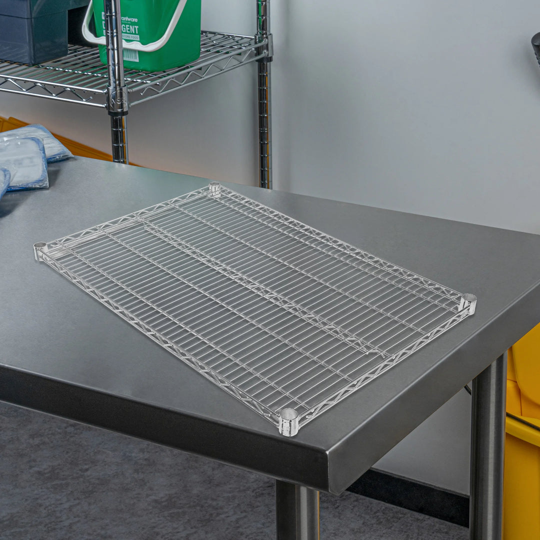 Restaurantware RW Base 24 x 36 Inch NSF Shelves, Chrome - Restaurant Equipment and Smallwares - Canadian Distribution - Ships Free Within Canada on Orders Above CAD $199