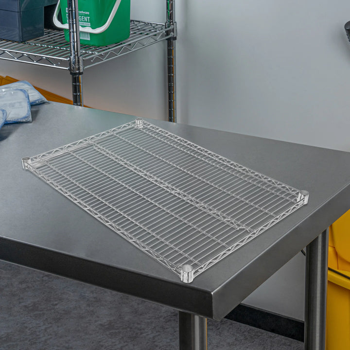 Restaurantware RW Base 24 x 36 Inch NSF Shelves, Chrome - Restaurant Equipment and Smallwares - Canadian Distribution - Ships Free Within Canada on Orders Above CAD $199
