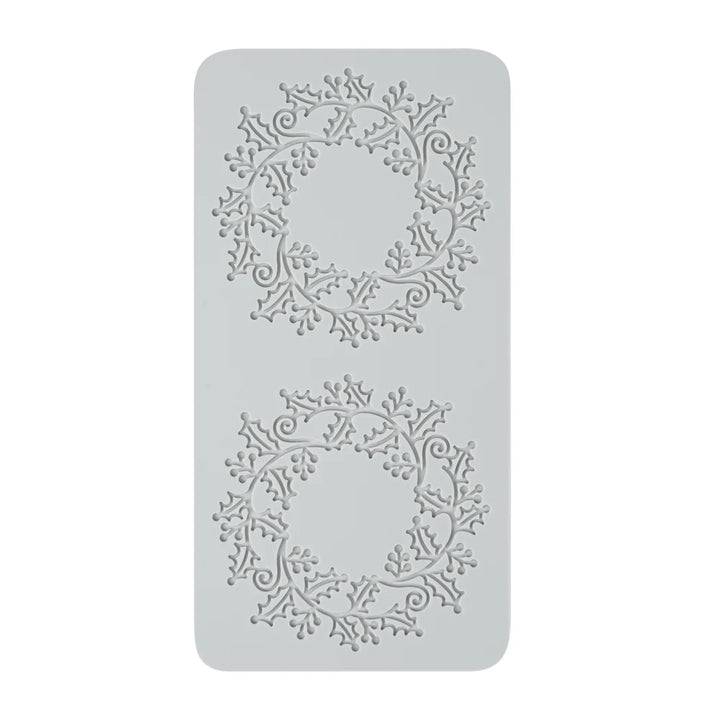 Restaurantware Pastry Tek Gray Silicone Autumn Leaf Halo Fondant Impression Mat - Restaurant Equipment and Smallwares - Canadian Distribution