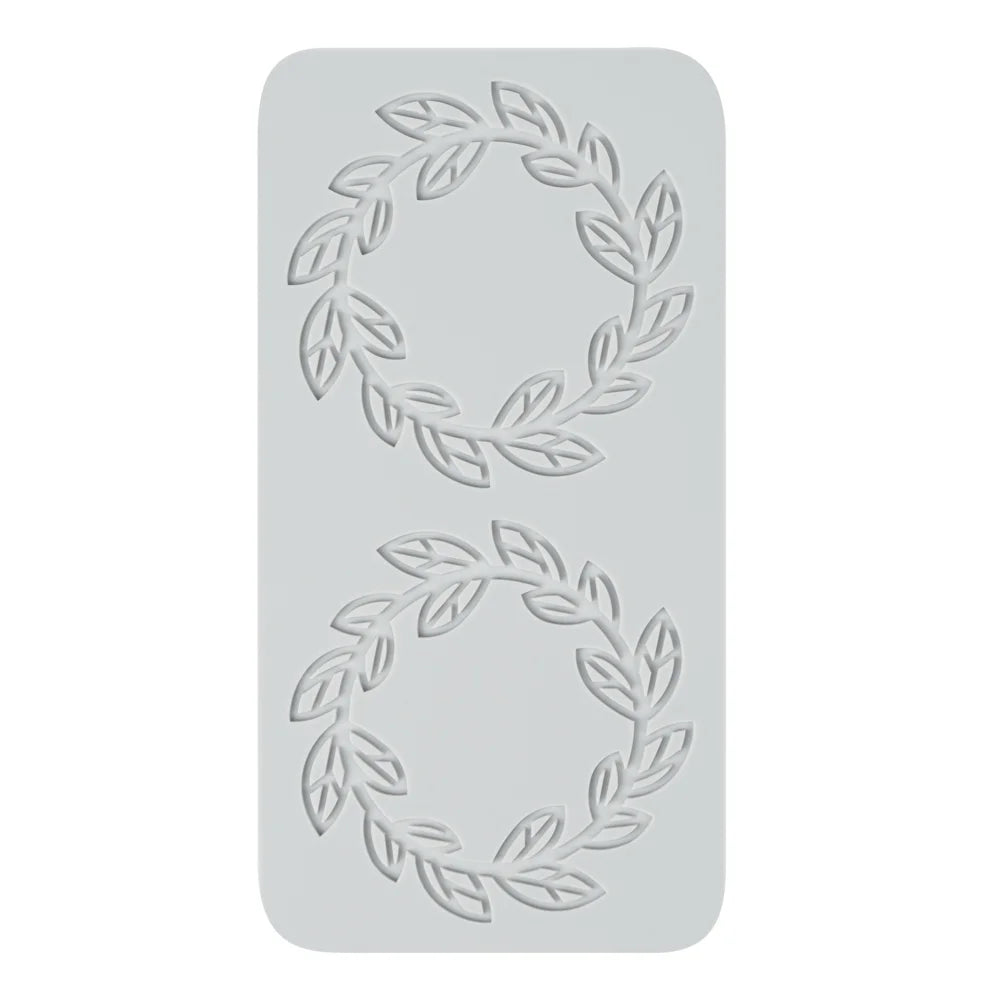 Restaurantware Pastry Tek Gray Silicone Spring Leaf Halo Fondant Impression Mat - Restaurant Equipment and Smallwares - Canadian Distribution