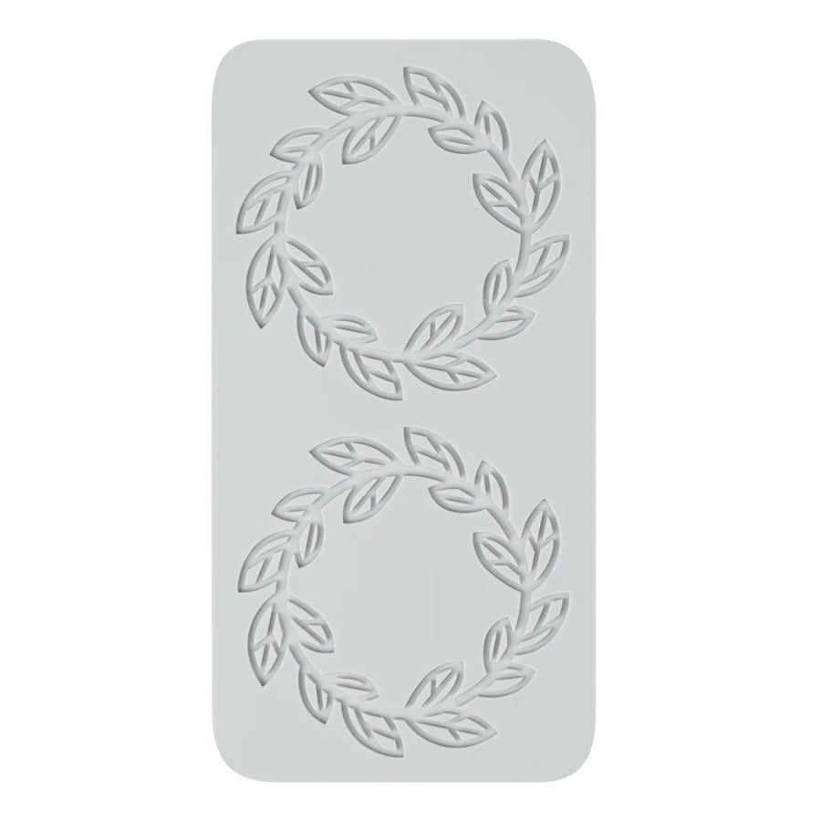 Restaurantware Pastry Tek Gray Silicone Spring Leaf Halo Fondant Impression Mat - Restaurant Equipment and Smallwares - Canadian Distribution