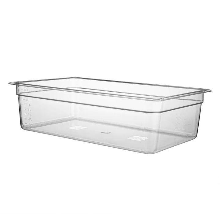Restaurantware Met Lux Full-Size Clear Plastic Cold Food Storage Container, 6In Deep, Rectangular - Restaurant Equipment and Smallwares - Canadian Distribution