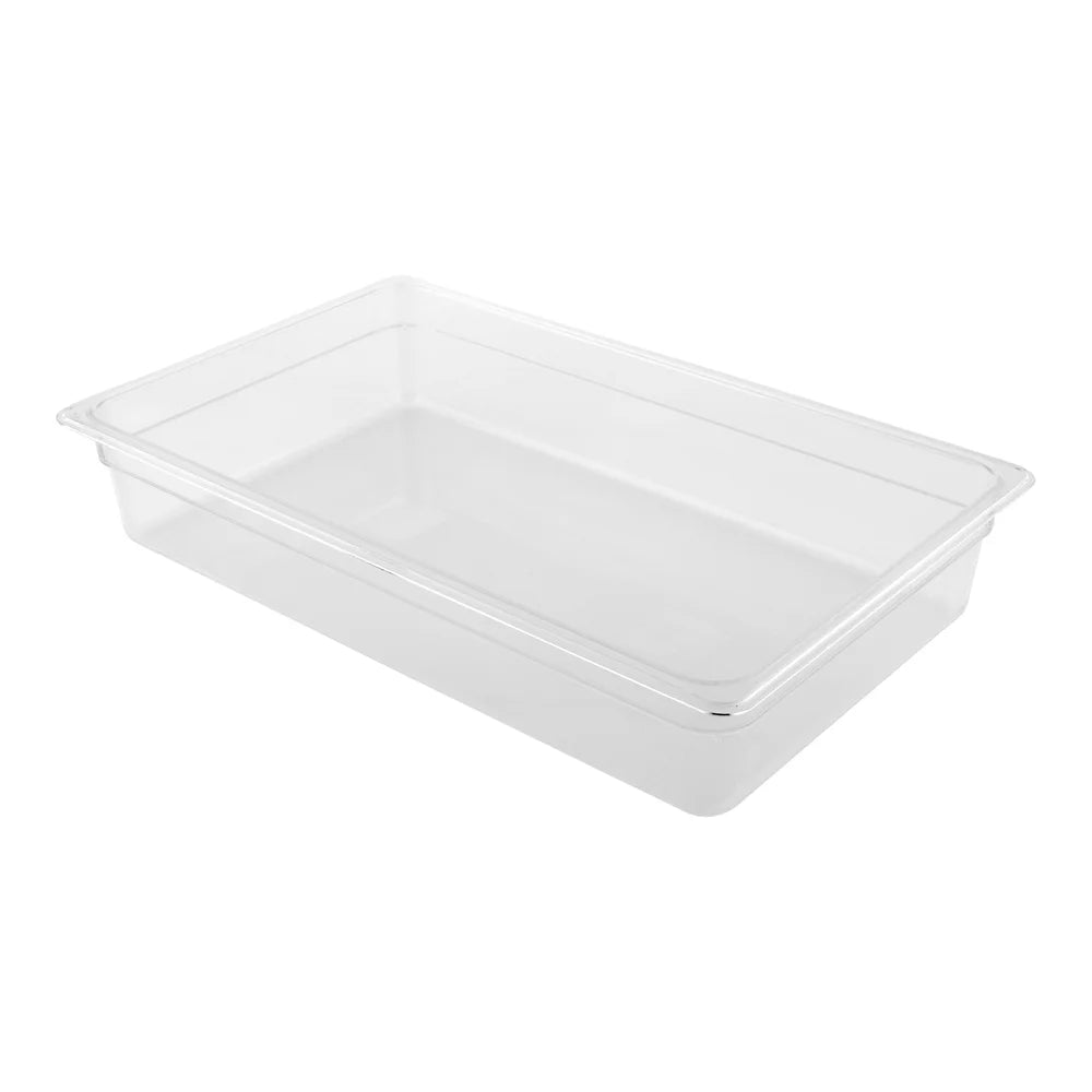 Restaurantware Met Lux Full-Size Clear Plastic Cold Food Storage Containers, 4In Deep, Rectangular - Restaurant Equipment and Smallwares - Canadian Distribution