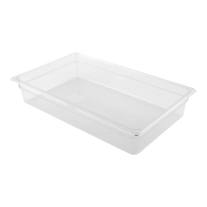 Restaurantware Met Lux Full-Size Clear Plastic Cold Food Storage Containers, 4In Deep, Rectangular - Restaurant Equipment and Smallwares - Canadian Distribution