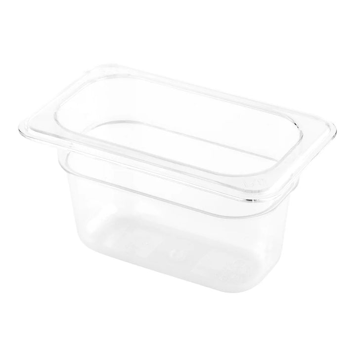 Restaurantware Met Lux Ninth-Size Clear Plastic Cold Food Storage Containers, 4In Deep, Rectangular - Restaurant Equipment and Smallwares - Canadian Distribution