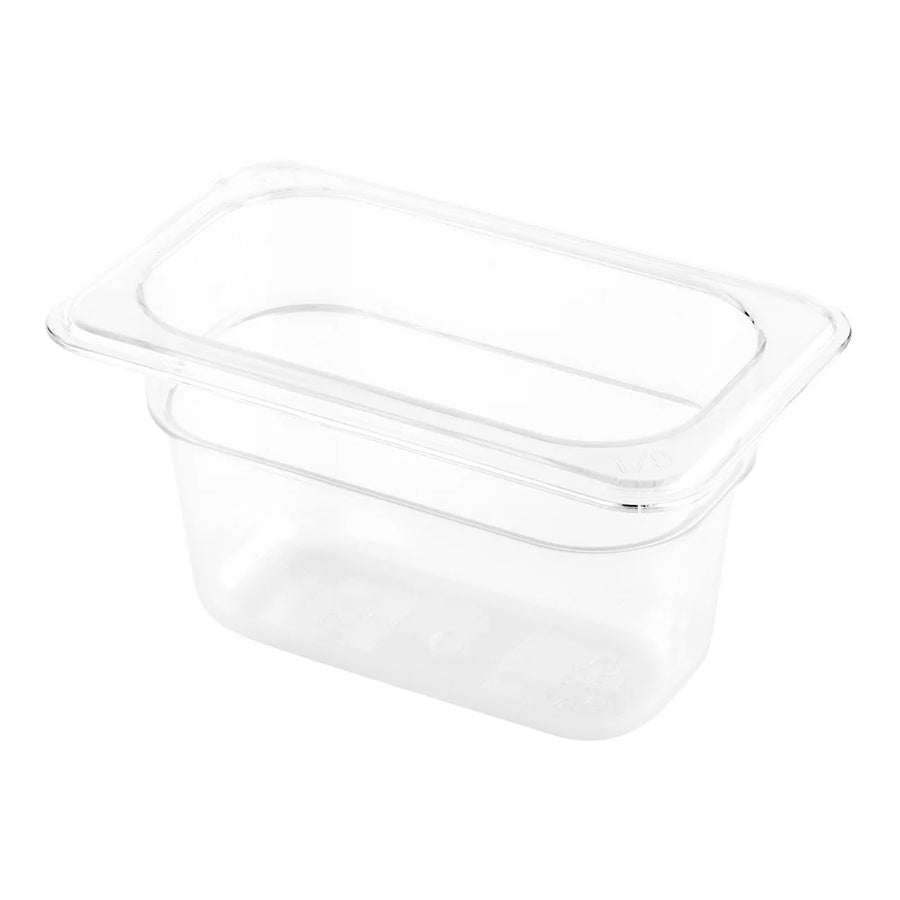 Restaurantware Met Lux Ninth-Size Clear Plastic Cold Food Storage Containers, 4In Deep, Rectangular - Restaurant Equipment and Smallwares - Canadian Distribution