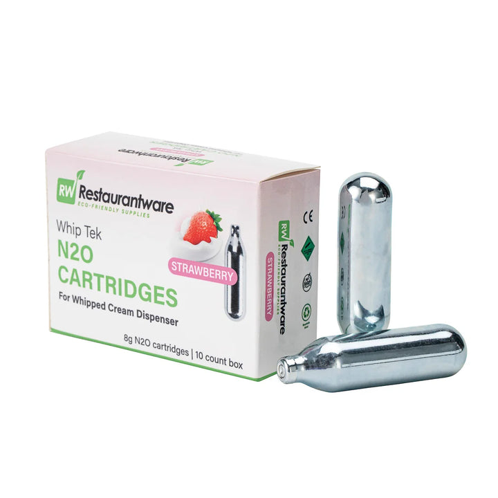 Restaurantware N20 Strawberry Whipped Cream Chargers - Restaurant Equipment and Smallwares - Canadian Distribution - Ships Free Within Canada on Orders Above CAD $199