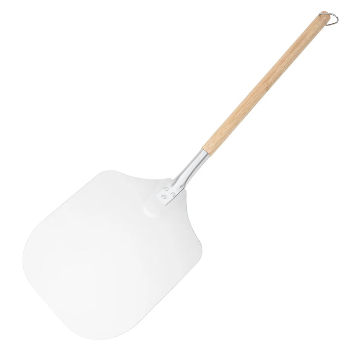 Restaurantware Met Lux 12 x 14In Pizza Peel, Aluminum, with 21In Wood Handle - Restaurant Equipment and Smallwares - Canadian Distribution