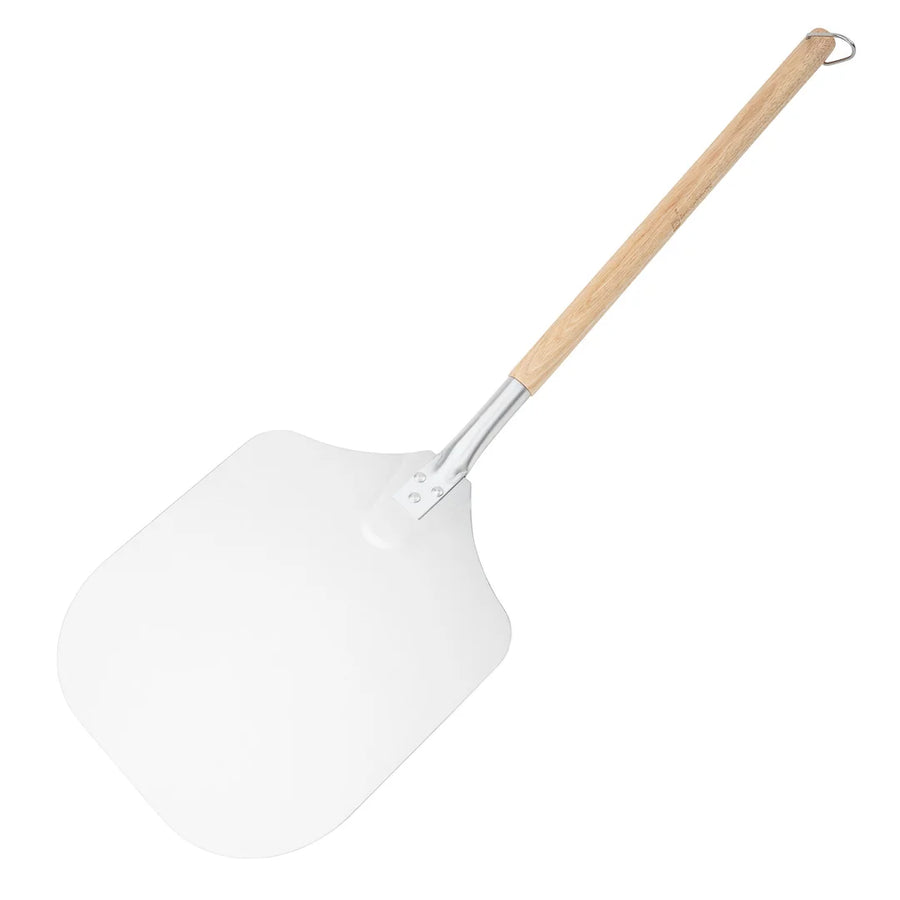 Restaurantware Met Lux 12 x 14In Pizza Peel, Aluminum, with 21In Wood Handle - Restaurant Equipment and Smallwares - Canadian Distribution