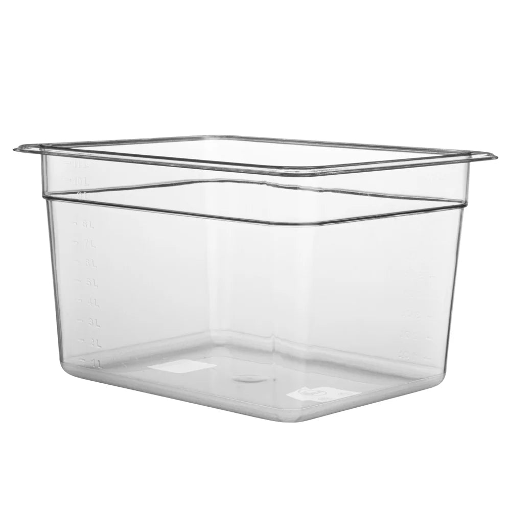 Restaurantware Met Lux Half-Size Clear Plastic Cold Food Storage Container, 8In Deep, Rectangular - Restaurant Equipment and Smallwares - Canadian Distribution