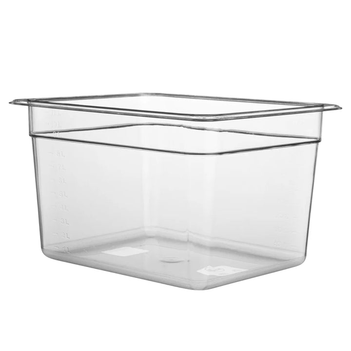 Restaurantware Met Lux Half-Size Clear Plastic Cold Food Storage Container, 8In Deep, Rectangular - Restaurant Equipment and Smallwares - Canadian Distribution