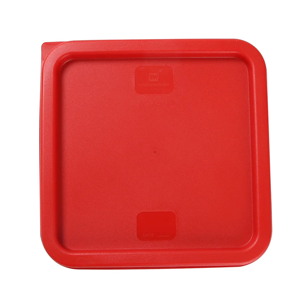 Restaurantware Met Lux Square Red Plastic Lid, for 6 & 8qt Food Storage Containers - Restaurant Equipment and Smallwares - Canadian Distribution