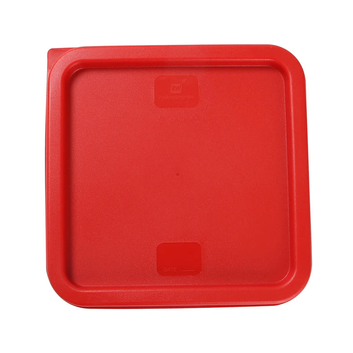 Restaurantware Met Lux Square Red Plastic Lid, for 6 & 8qt Food Storage Containers - Restaurant Equipment and Smallwares - Canadian Distribution