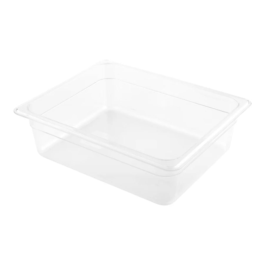 Restaurantware Met Lux Half-Size Clear Plastic Cold Food Storage Containers, 4In Deep, Rectangular - Restaurant Equipment and Smallwares - Canadian Distribution