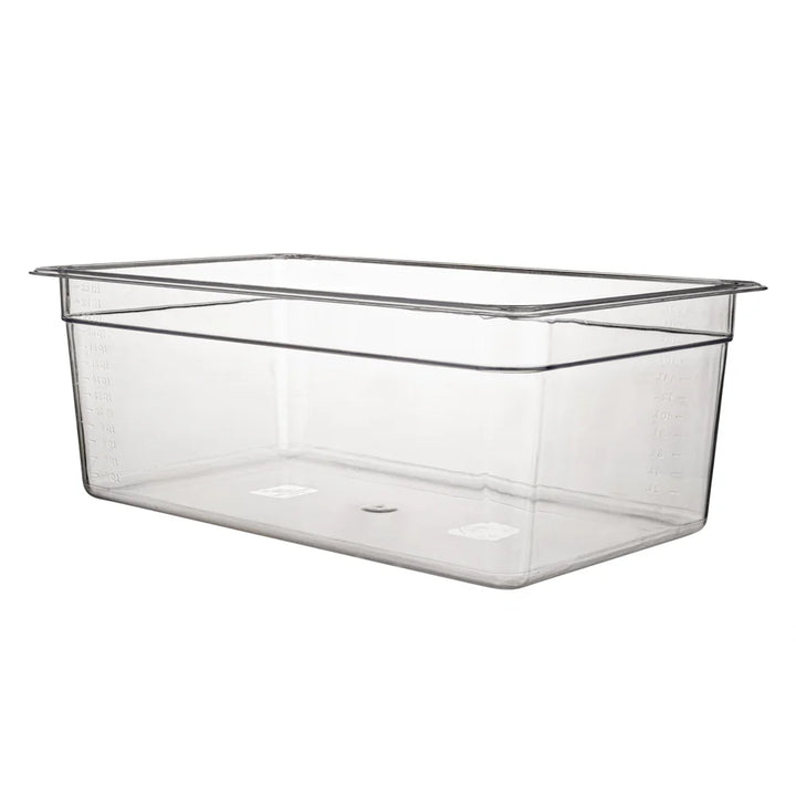 Restaurantware Met Lux Full-Size Clear Plastic Cold Food Storage Container, 8In Deep, Rectangular - Restaurant Equipment and Smallwares - Canadian Distribution