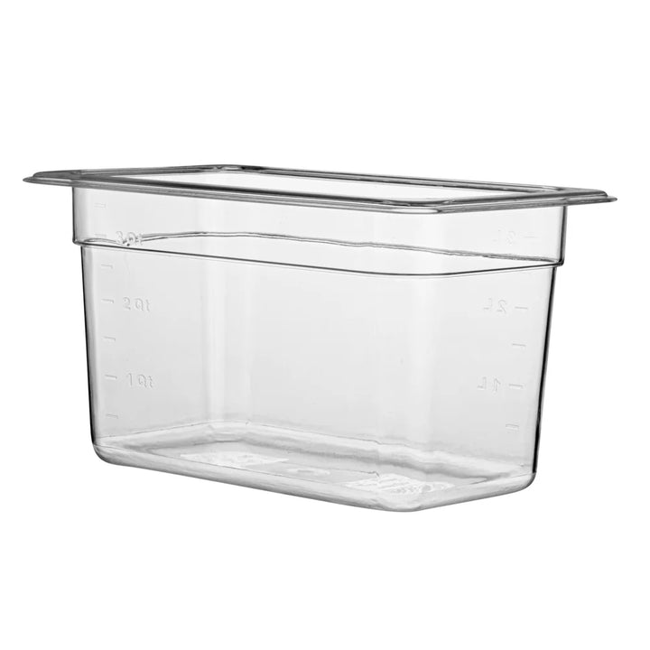 Restaurantware Met Lux Quarter-Size Clear Plastic Cold Food Storage Container, 6In Deep, Rectangular - Restaurant Equipment and Smallwares - Canadian Distribution