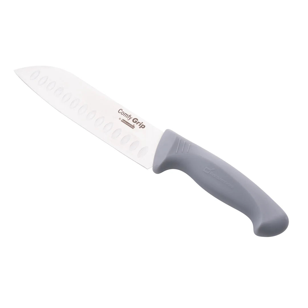 Restaurantware Comfy Grip 7In Stainless Steel Santoku Knife - Restaurant Equipment and Smallwares - Canadian Distribution