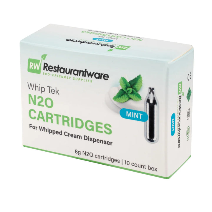 Restaurantware N20 Mint Whipped Cream Chargers - Restaurant Equipment and Smallwares - Canadian Distribution - Ships Free Within Canada on Orders Above CAD $199