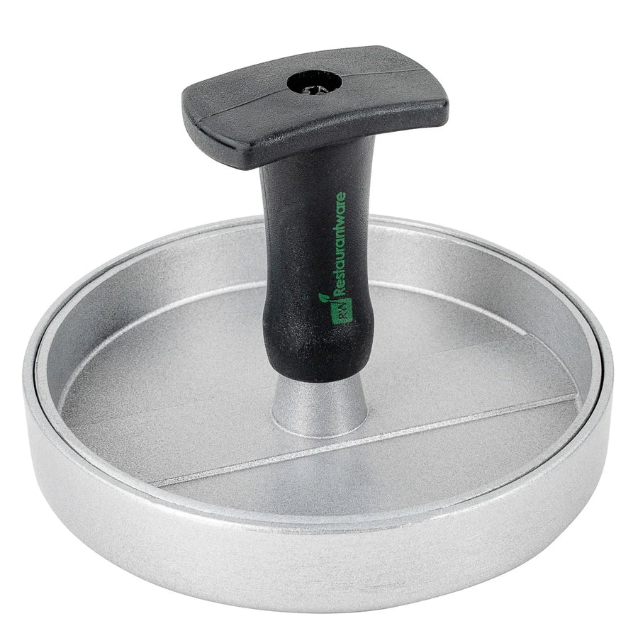Restaurantware Met Lux Non-Stick Burger Press, Black, Aluminum, 4.75 x 4.75 x 3.50In - Restaurant Equipment and Smallwares - Canadian Distribution
