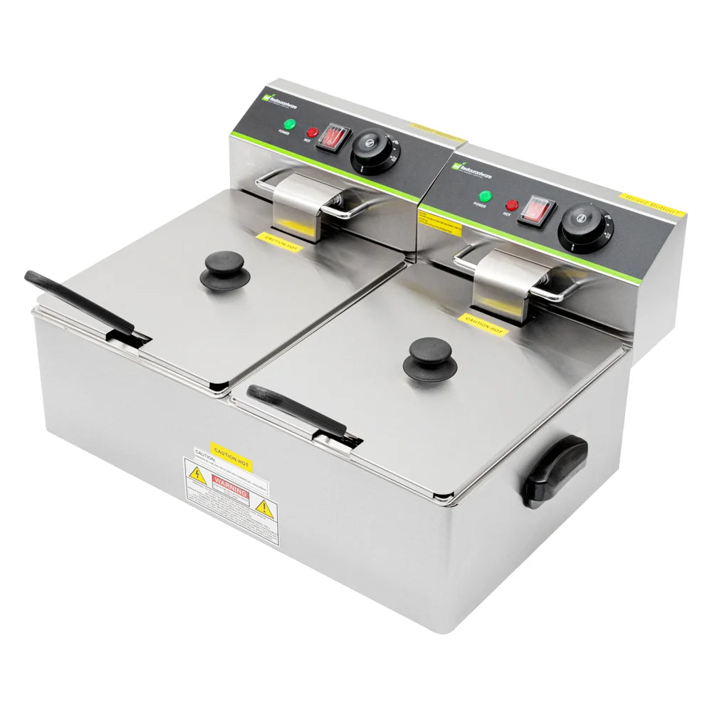 Restaurantware Hi Tek 20Lb Stainless Steel Electric Fryer, 120 Volt - Restaurant Equipment and Smallwares - Canadian Distribution