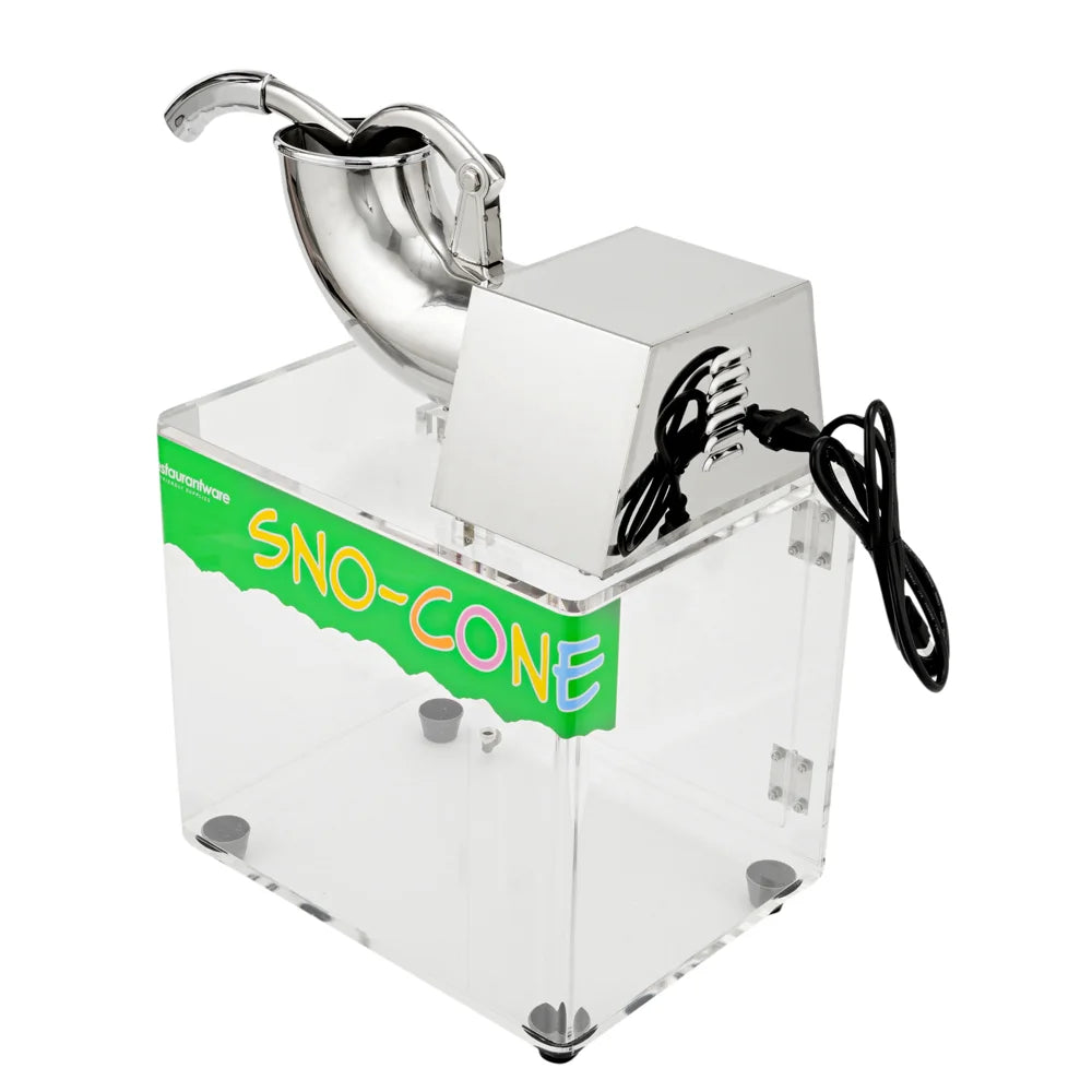 Restaurantware Hi Tek Snow Cone Machine, Clear - Restaurant Equipment and Smallwares - Canadian Distribution