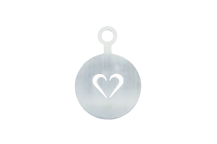 Restaurantware Restpresso Heart Coffee Decorating Stencil, 4.75X3.25In, Stainless Steel - Restaurant Equipment and Smallwares - Canadian Distribution
