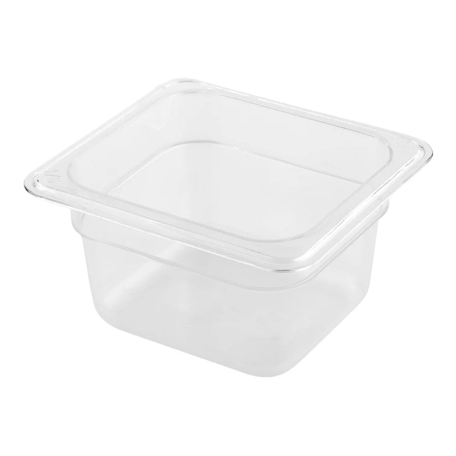 Restaurantware Met Lux Sixth-Size Clear Plastic Cold Food Storage Containers, 4In Deep, Rectangular - Restaurant Equipment and Smallwares - Canadian Distribution