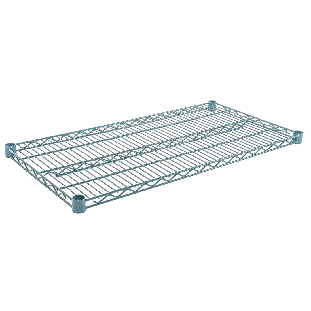 Restaurantware RW Base 18 x 36 Inch NSF Shelves, Green, Epoxy, Corrosion-Resistant - Restaurant Equipment and Smallwares - Canadian Distribution