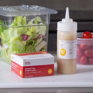 Gordon Choice 0.75In Orange Round Saturday Day Spot Labels, Permanent - Restaurant Equipment and Smallwares - Canadian Distribution - Ships Free Within Canada on Orders Above CAD $199